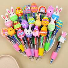 OBOVAY Bộ 5 bút bi mini nhiều màu sắc kiểu Phục Sinh (1 bút có 4 màu) - Kiểu ngẫu nhiên, hình Thỏ/Trứng Phục Sinh - Bút bi nhiều màu sắc sáng tạo, bút màu nhỏ gọn, văn phòng phẩm sáng tạo cho học sinh, thích hợp để viết nhật ký, tô màu, làm sổ tay, quà tặng nhỏ cho học sinh dịp lễ/sinh nhật/phần thưởng, quà tặng mùa tựu trường. - Lễ Phục Sinh - Xem 9