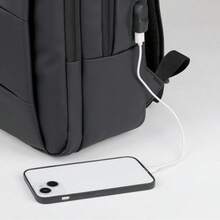 Multi-Functional Nylon Business Backpack, Can Be Worn As Shoulder Bag, With Laptop Protection, Popular For Valentine's Day/Business Trip, Work Bag - Multicolor - View 4