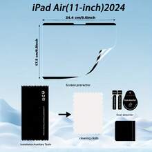 2pcs Magnetic Detachable Screen Protector Film Compatible With IPad Air 13-In.(M3)-2025/ Air 11-In.(M3)-2025/ Air 13-In.(M3)-2024/ Air 11-In.(M3)-2024 Tablet, Paper-Like Film, High Definition, Writable, Detachable, Reusable, Matte PET Anti-Glare Screen Protector, Matte Surface, Minimalist Design, Scratch-Resistant Film, Accessories - 2pcs - View 5