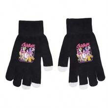 KPOP Witch Hunting Girl Group Anime Rider Unisex Autumn/Winter Cute Touchscreen Five Finger Gloves, New Style - Multicolor - View 4