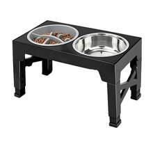Adjustable Height Stainless Steel Dog Bowls With Foldable Metal Stand, Suitable For Small, Medium And Large Dogs - 2600ml - View 2