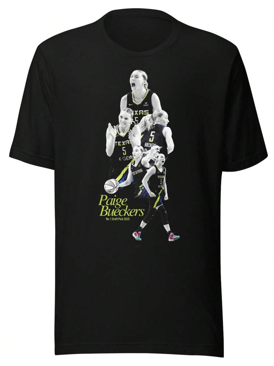 Paige Bueckers Rebel Jersey Dallas Wings Gear She39s Got Game - 黑色 - 查看 1