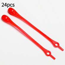 24条彩色免系弹力硅胶鞋带，宽松有弹性，适用于运动鞋和休闲鞋 - 彩色 - 查看 13