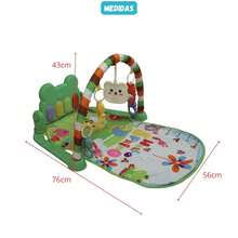 Baby Activity Mat With Musical Piano, Keyboard, And Interactive Rattles - Complete Deluxe Gym - 綠色 - 查看 2