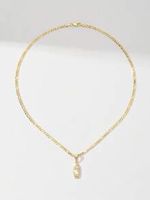 1件经典欧式铜镶嵌锆石圣母瓜达卢佩吊坠项链，限量版，适合作为圣诞节/感恩节/万圣节/母亲节/情人节礼物送给情侣/朋友/教父母，也适合天主教初领圣体、日常及节日佩戴祈祷。 - 金黃色 - 查看 6