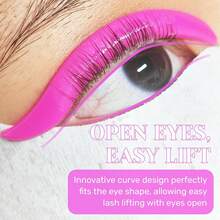 Lomansa 5pcs Self-Adhesive Eyelash Curler Pads, Eyelash Perming Pads, Suitable For Medium-Short Lashes, Reusable After Washing, Suitable For Salon And DIY - Multicolor - View 3