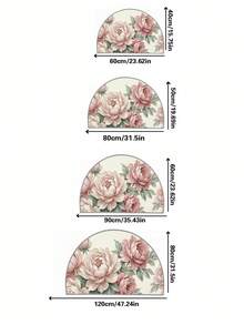 1 tấm thảm chùi chân hình bán nguyệt bằng nhung, có thể giặt được, thích hợp làm thảm chùi chân, thảm nhỏ, thảm chào đón, thảm trải sàn, thảm trang trí nhà cửa, thảm trước nhà, thảm trang trí sân vườn, thảm có thể giặt được. - Nhiều màu - Xem 4