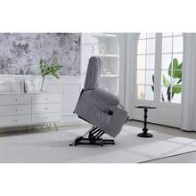 Recliner Parts - Light Gray + Velvet - View 8