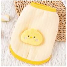 1件可爱小狗/小猫/吉娃娃宠物保暖背心，秋冬季 - 黃色 - 查看 10