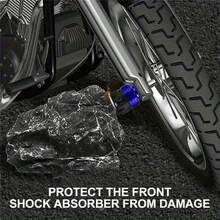2pcs Motorcycle Frame Slider Crash Protector, Designed For Motorcycle Anti-Fall Bumper, Universal Motorcycle Electric Bike Front Fork Protective Cup Slider Pad Anti-Fall Guard Plate, Suitable For Off-Road Motorcycle, Mud, Scooter - Fits Front Wheel, Sturdy Off-Road Frame Slider - A - View 8
