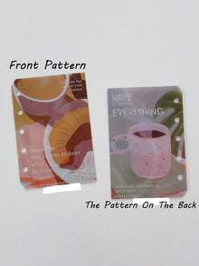 1 pieza Estilo Ins PP Mocha Serie de Moda Pequeña Hoja Suelta Fresca Página Interna DIY Diario Tarjeta Desmontable Almacenamiento Página Interna - Moca de menta - Ver 11