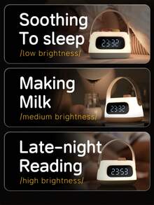 Learning Alarm Clock For Kids, 2 Alarms, 12/24 Hours, Snooze, Display Brightness, Adjustable Light Alarm Clock, Auto Shut-Off In - Multicolor - View 6