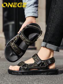 1双男士户外沙滩凉鞋，耐穿防滑休闲鞋 - 綠色 - 查看 5