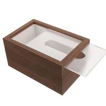 Acrylic Faux Wood Tissue Box Holder, Dust-Proof Storage Box For Living Room, Dining Table - Multicolor - View 5
