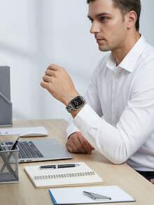 1PC Women Fashion Silicone Watch Strap Compatible With IWatch 38mm 40mm 41mm 42mm 44mm 45mm 46mm 49mm, Black White Gray Silicone Watchbands Compatible With Apple Watch Series Ultra 3/2/1 11 10 9 8 7 SE3 6 5 4 3 2 1,Fashion Smart Watch Strap Compatible With Apple Watch Bands - Multicolor - View 3