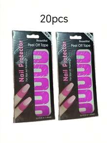 20Pcs Half Moon 100/180 Grit Wood Nail Files Double Sided Emery Board Washable Emery Boards Reusable Nail Buffers Manicure Tools For Natural Nails Home And Salon Use Nail Sanding Block File - Multicolor - View 10