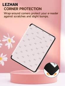 1pc Pink Bow Pattern Protective Case Suitable For Kindle 2024, Kobo, Kindle NK 11/Kindle Kids Edition/Kindle Paperwhite 5, E-Book Protective Cover With Auto Wake/Sleep Function, Lightweight And Convenient, Perfectly Fit To Protect Your Reading Device - Multicolor - View 5