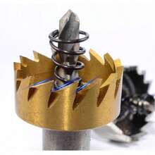 5件套不锈钢冲孔工具套装，包括钻头、高速钢铰刀和金属板用圆孔冲头。 - 5件組16+18.5+20+25+30 - 查看 3