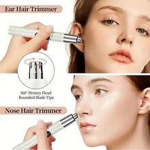 SOKANY Portable Electric Nose & Ear Hair Trimmer. 150mAh Lithium Battery, Type-C Charging Port. With LED Display. Stainless Steel Blades, Detachable And Easy To Clean. Long-Lasting Battery Life, Suitable For Trimming Nose, Eyebrow And Ear Hair. Fashionable Minimalist Design, Suitable For Both Men And Women. - Multicolor - View 4