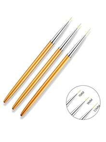 1 Set Nail Art Dotting Pen Kit, Nail Tools Polka Dot Pen, Nail Dotting Pen, Silicone Nail Art Pen Set Pink Handle Dotting Pen, Nail Art Dual-Head Silicone Pen Engraving Pen Gel Brush Nail Art Brush, Nail Art Tools Metal Rod Flower Line Drawing Pen Gold Nail Art Pen Set Striping Brush - Multicolor - View 18