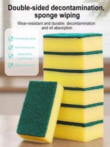 Double-Sided High Absorbency Sponge Magic Cleaning Pot Brush, Rust Removal Sponge Cleaning Brush, Kitchen Cleaning Tool - One Size Fits All - View 3