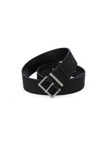 1 pezzo Cintura vita da donna con fibbia a perno, cintura versatile tinta unita per abiti/camicie, accessorio di moda per spiaggia, vacanza, all'aperto - cintura - Visualizzare 7