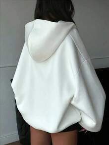 Women's Casual Loose-Fitting Cotton Patterned Sweatshirt, A Must-Have Fashion Item For Autumn/Winter. Soft And Comfortable, Suitable For All Ages. (The Remaining Text Appears To Be A List Of Keywords Related To The Sweatshirt And Its Design, And Doesn't Translate Directly.) - trắng - Xem 6