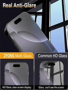 5片装磨砂哑光屏幕保护膜，兼容 17 Pro Max/17 Air/17/16 Pro/16/15 Pro Max/15/14/14 Plus/13/13 Mini/12/12 Mini/XS Max/XR/X/XS，全覆盖，防指纹，防刮花，防油污，触感顺滑 - 無色 - 查看 4