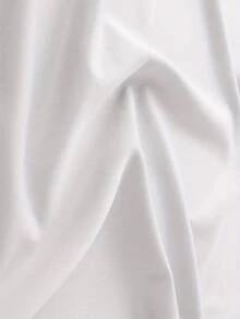 Body Glove Print Casual Men's Tee - Loose Crew Neck Short Sleeve, Stylish Gift For Casual Wear - 白色 - 查看 4