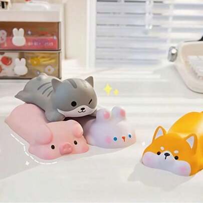 1pc/2pcs Ergonomic Wrist Support - Cute Slow Rebound PU Mouse Pad - Suitable For Computer Desk And Office Supplies, Applicable To School, Office, Party Gifts, Random Color And Style