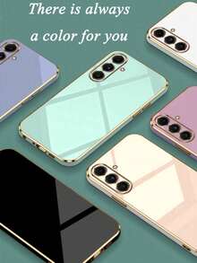 粉色 TPU 镜面效果时尚电镀反光重型防震软 TPU 保护手机壳，兼容三星 Galaxy S26-S20、A02S-A07、A11-A17/A20-A70、Note 7/8/9/10/11/12/13/14/15、A5/A3/A2/A1/9/10/12/13C/14C/15C、荣耀 MAGIC 5/6/7 LITE、Reno 系列，春季礼物 - 粉色 - 查看 6