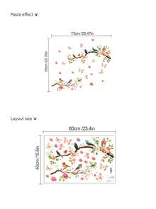 1PC- Wallpaper -[Plants And Flowers]Decorations Home Office Self-Adhesive Wallpaper Removable Wall Stickers For Wall Decor Living Room, Living Room Decor, Bathroom Window Toilet Stickers –Wall Decor For Dining Room Kitchen Wall Art Bedroom Decor Decor - PVC Self-adhesive - View 15
