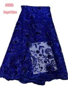 优雅柔软的薄纱亮片蕾丝时尚刺绣面料 2026 绿色 高品质非洲蕾丝派对婚纱礼服 最新精致设计 1码/5码 - A - 查看 17