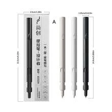 3/6/12pcs Quick-Drying Waterproof Smudge-Proof 0.5mm Black Water-Based Pens, Quiet Signature Pens Essential For Office, School, Back To School - Sets - View 10