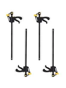 Prensa Sargento Carpinteria Ajuste Rapido 12 In Doble 4 Pzs Herramienta Para Madera - C - Ver 1