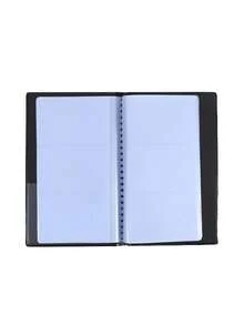 60-150个口袋大容量名片册卡套便携式卡片整理器卡片收纳文件夹办公用品 - 彩色 - 查看 7