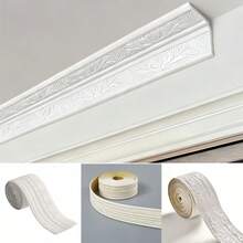 3D Waterproof Ceiling Decorative Strips, Home Decor Wall Border Trim, Baseboard Wall Sticker - 001 - View 1