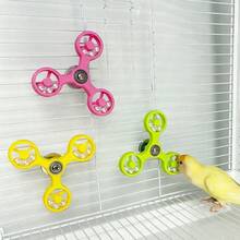 1 Peça Brinquedo de Moinho de Vento de Pérola Giratório a 360°, Acessório Decorativo de Gaiola Interessante e Inteligente para Mascar de Papagaio, Adequado para Pássaros o Ano Todo - Multicolorido - Visão 3