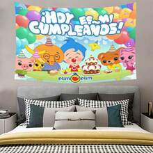 Multi-Size Tapestries |Various Plim Backgrounds Birthday Party Photography Cartoon Photo Background Rainbow Vinyl Desktop Banner Decoration Supplies| Polyester High-Quality Fabric Tapestry | Full-Width Printing Single-Sided Pattern Soft Durable Skin-Friendly Lightweight Wall Hanging For Dorm Decoration/Beach Blanket/Picnic Mat - Effortlessly Hung Easy To Store Indoor Outdoor All Seasons All Scenarios Perfect Gift | 2026  World Cup (Hosted By The United States, Canada, And Mexico)-Valentine's Day- Luther King Jr. Day-Washington's Birthday-Tax Day-Administrative Professionals Day - 1PC - View 5