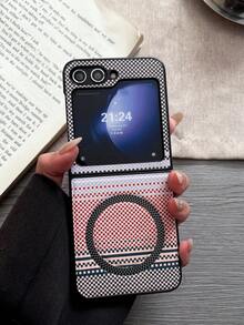 1pc Magnetic Wireless Charging Phone Protective Case, Aesthetic Protection, Unique Pattern, High-Quality Coverage, Foldable Cover, Compatible With Samsung Galaxy Z Fold 7/6/5/4, Full-Coverage Anti-Drop Protective Case Compatible With Samsung Galaxy Z Flip7/Galaxy Z Flip7FE Galaxy Z Flip6/5, Suitable For Men And Women, Birthday/Graduation/Back To School Gift - Multicolor - View 20