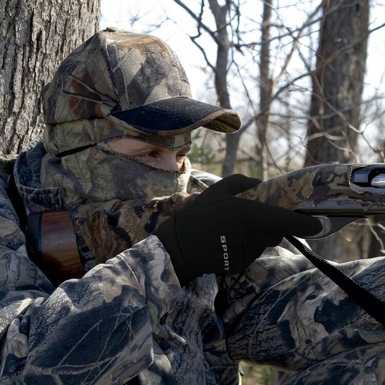 Touchscreen Fishing Gloves - Enhanced Grip, Breathable Design, Crafted For Outdoor Adventure - Black - View 2