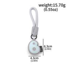 1pc Creative PU Leather 26 English Letter Keychain Pendant, Minimalist Couples Car Bag Key Chain Accessory Gift - Multicolor - View 18