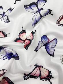 3pcs Women's Sexy Lightweight Soft Breathable Lace Camisole Tops, Butterfly Print Vest - Multicolor - View 7