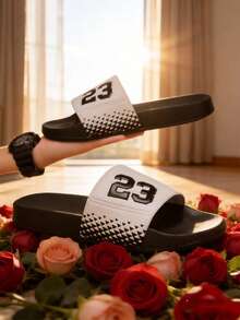 All Season Indoor Slippers, Couples Slippers, Campus Style Bathroom Slippers, Dorm Slippers, Outdoor Beach Slippers - White - View 13