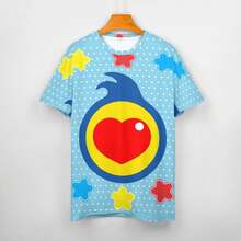 Plim Plim  Casual Crew Neck T-Shirt For Women - Lightweight Short Sleeve Summer Top, Stretch Soft Fabric, Relaxed Fit For Daily Wear - 黑色 - 查看 3