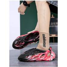 Men Clogs - Black and Red Camouflage - View 4