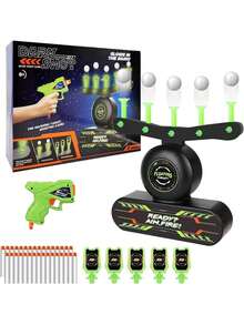 Diana Eléctrica para Flechas, Juguetes para Niños 6 a 15 Años, Objetivo de Tiro Flotante Luminoso con 1 Pistolas Juguete,10 Bolas Flotantes 30 Dardas 5 Objetivos, Regalos Niños para Cumpleaños Navidad,40993991 - Multicolor - Ver 1