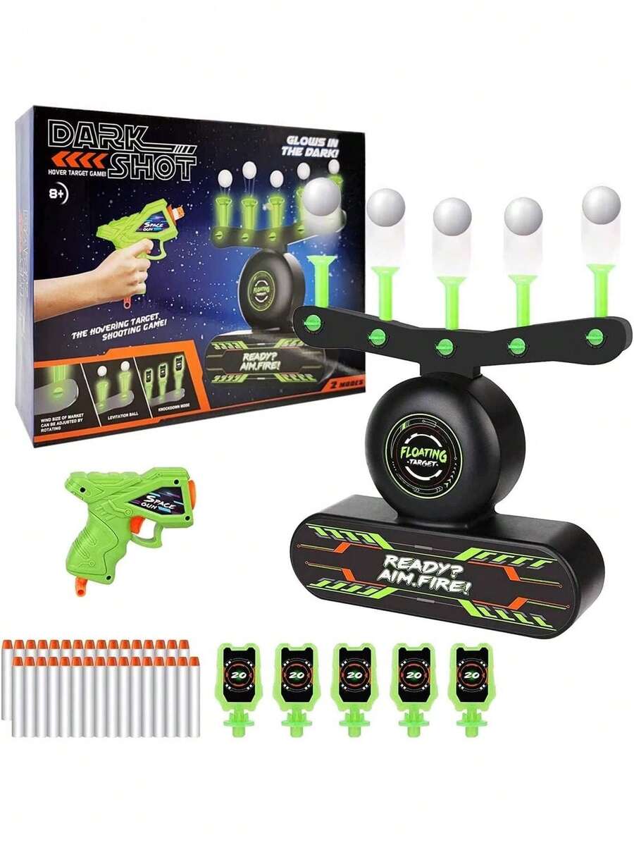Diana Eléctrica para Flechas, Juguetes para Niños 6 a 15 Años, Objetivo de Tiro Flotante Luminoso con 1 Pistolas Juguete,10 Bolas Flotantes 30 Dardas 5 Objetivos, Regalos Niños para Cumpleaños Navidad,40993991 - Multicolor - Ver 1
