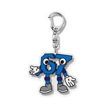 1pc 2D Flat Funny "67" Number Keychain - Fashionable "67" Number Keychain, Can Be Hung On Bags And Backpacks - Suitable As A Unique Christmas Gift, 2D Flat - Multicolor - View 4