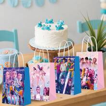 12个装 KPOP 女巫组合礼品袋、纸袋、手提袋、宝宝周岁生日礼品包装袋 - 随机发货 - 彩色 - 查看 3